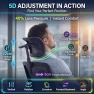 Превью Ergonomic Office Chair with Footrest & Adjustable Lumbar Massager — Smart Chairs, COTYFLY
