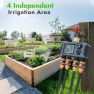 Превью Water Timer with Brass Inlet, 4 Independent Zones — Irrigation System, Insoma