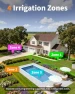 Превью WiFi Water Timer for Garden Hose, 4 Zone Smart Sprinkler Timer with Brass Inlet — Irrigation System, Diivoo