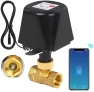 Превью Smart WiFi Water Valve, Brass Motorized Ball Valve with Timer & App Remote Control — Water Shut Off Valve, CREECHWA