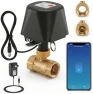 Превью Smart WiFi Water Valve, Brass Motorized Ball Valve with Timer & App Remote Control — Water Shut Off Valve, CREECHWA