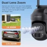 Превью 12X Zoom Solar Security Camera 3K/6MP Dual Lens WiFi Outdoor Wireless Camera — Security Camera, INQMEGA