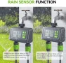 Превью 2 Zone Smart Water Timer with Rain Delay Sensor — Irrigation System, RainPoint