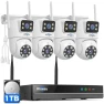 Превью Wireless Security Cameras Outdoor, 5G & 2.4G WiFi Pro, Dual Lens, 360° Pan & Tilt, Auto Tracking, Color Night Vision,... — Security Camera, Hiseeu