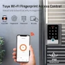 Превью Wireless WiFi Access Control System, Fingerprint Password Stand-Alone Door Access Control Keypad with ID Keyfob — Smart Lock, AMOCAM