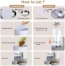 Превью 2 Pack Automatic Cat Feeder Stainless Steel Water Dispenser Gravity Food Feeder and Waterer Set with Pet Food Bowl — Automatic Pet Feeder, Pawzone