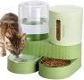 Превью 2 Pack Automatic Cat Feeder Stainless Steel Water Dispenser Gravity Food Feeder and Waterer Set with Pet Food Bowl — Automatic Pet Feeder, Pawzone