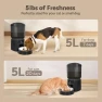 Превью Automatic Cat Feeder, 5G WiFi Auto Food Dispenser with Desiccant Bag, 5L Timed Pet Feeder — Automatic Pet Feeder, MYGODPET