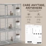 Превью Smart WiFi Hanging Cage Feeder for Rabbits, Cats, Dogs & Hamsters — Automatic Pet Feeder, iPettie