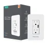 Превью Smart Power Wall Outlet with USB, WiFi Socket with 2 Plug Outlets 15 Amp Divided Control — Smart Plug, MoesGo