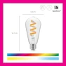 Превью Connected Color ST19 Filament Smart Bulb — Smart Light Bulb, WiZ Connected
