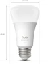 Превью Hue Smart LED A19 Bulb 2-Pack, White Color Ambiance — Smart Light Bulb, Philips