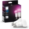 Превью Hue Smart LED A19 Bulb 2-Pack, White Color Ambiance — Smart Light Bulb, Philips