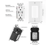 Превью Smart In-Wall Outlet with USB Ports — Smart Plug, iLintek
