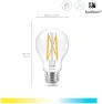 Превью Smart LED Bulb 60W A19 Tunable White Filament — Smart Light Bulb, WiZ Connected
