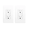 Превью Smart Wall Outlet, 2 Individually Controlled Ports, 15Amp TR Receptacle — Smart Plug, junlit