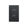 Превью Smart Wall Outlet, 2 Individually Controlled Ports, 15Amp TR Receptacle — Smart Plug, junlit