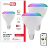 Превью Wi-Fi LED Smart Light Bulb, BR30, 65W Equivalent, RGB, Color Changing, White Select Tunable 2700K - 6500K, Dimmable,... — Smart Light Bulb, UltraPro
