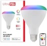 Превью Wi-Fi LED Smart Light Bulb, BR30, 65W Equivalent, RGB, Color Changing, White Select Tunable 2700K - 6500K, Dimmable,... — Smart Light Bulb, UltraPro
