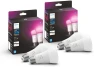 Превью A19 White and Color Ambiance LED Smart Color-Changing Bulb (Pack of 4) — Smart Light Bulb, Philips Hue