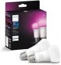 Превью A19 White and Color Ambiance LED Smart Color-Changing Bulb (Pack of 4) — Smart Light Bulb, Philips Hue