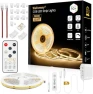 Превью COB LED Strip Light Warm White, 33ft Dimmable 3000K — LED Strip Lights, Wefomey