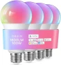 Превью Matter Smart Light Bulb, 1600 Lumens 100W Equivalent, Color Changing, 2 Pack — Smart Light Bulb, OREiN