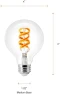 Превью WiFi LED Smart G25 RGBW Color and Amber Finish Filament Light Bulb, 7W Efficient — Smart Light Bulb, LEDVANCE