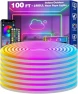 Превью 16.4ft LED Neon Rope Lights with App Control and Remote — LED Strip Lights, RCUICA
