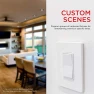 Превью Add-On Switch QuickFit and SimpleWire, In-Wall White Rocker Paddle Only — Smart Switch, UltraPro