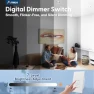 Превью Electronic Dimmer Switch, Touch Button Control, Single-Pole with LED Indicator — Smart Switch, Amico