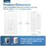 Превью Electronic Dimmer Switch, Touch Button Control, Single-Pole with LED Indicator — Smart Switch, Amico