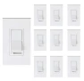 Превью In Wall Dimmer Switch for LED Light/CFL/Incandescent, 3-Way Single Pole Dimmable Slide, 600W max Incandescent, 150W max... — Smart Switch, CLOUDY BAY