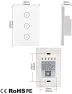 Превью WiFi Smart Wall Touch Light Switch Glass Panel — Smart Switch, MOES