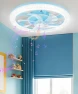 Превью 2 in 1 WiFi RGB-LED Ceiling Fan with Lights and Remote — Smart Fan, Vookea