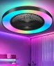 Превью 2 in 1 WiFi RGB-LED Ceiling Fan with Lights and Remote — Smart Fan, Vookea