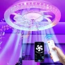 Превью 2 in 1 WiFi RGB-LED Ceiling Fan with Lights and Remote — Smart Fan, Vookea