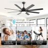Превью 52 Inch Ceiling Fan with Lights, Smart Indoor/Outdoor — Smart Fan, Sofucor