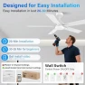 Превью 52" Smart Ceiling Fan with Lights — Smart Fan, Lorpies