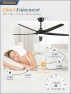 Превью 56'' Smart Ceiling Fan with RGB Lights — Smart Fan, Fanbulous