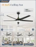 Превью 56'' Smart Ceiling Fan with RGB Lights — Smart Fan, Fanbulous