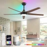 Превью 56'' Smart Ceiling Fan with RGB Lights — Smart Fan, Fanbulous