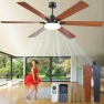 Превью Smart Ceiling Fan with Lights Remote — Smart Fan, DIAMONDFORGE