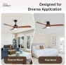 Превью Smart Wood Ceiling Fan with Light — Smart Fan, Sofucor