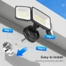 Превью 100W Smart Flood Lights Outdoor, 3 Adjustable Heads, 9000LM Dimmable Hardwired Security Light, WiFi Alexa Control... — Smart Light Bulb, Onforu
