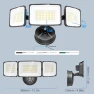 Превью 100W Smart Flood Lights Outdoor, 3 Adjustable Heads, 9000LM Dimmable Hardwired Security Light, WiFi Alexa Control... — Smart Light Bulb, Onforu