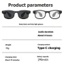 Превью Multifunction Touch Music Playback Remote Camera Control Voice Assistant BT Smart Sunglasses — Smart Glasses