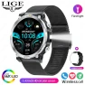 Превью Smart Watch AMOLED Screen Sport Tracker Sleep Health Monitor Flashlight Bluetooth Call Waterproof — Smart Watch, LIGE