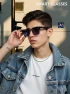 Превью Bluetooth Music Calling AI Translation Anti Blue Light UV Hybrid Full Eyebrow Smart Glasses — Smart Glasses, GM7