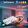 Превью WLED Sounds Reactive USB Portable Addressable Strip Controller — LED Strip Lights, IoTorero